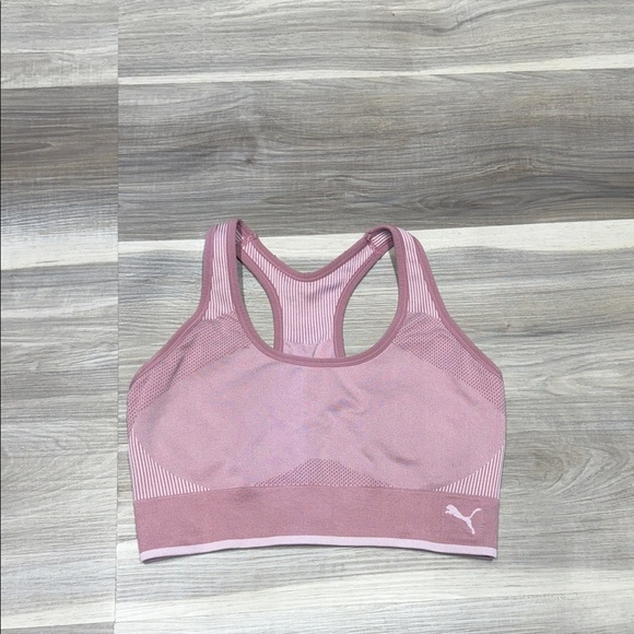 Puma Women's Mauve compression Sports Bra size large - Picture 1 of 6